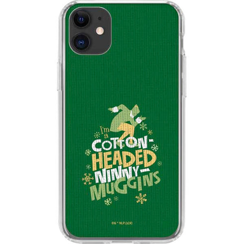 Elf Cotton Headed Ninny Muggins iPhone 11 Clear Case