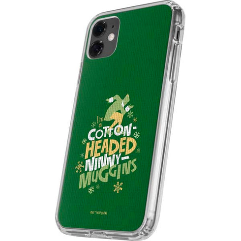 Elf Cotton Headed Ninny Muggins iPhone 11 Clear Case