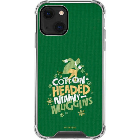 Elf Cotton Headed Ninny Muggins iPhone 13 Mini Clear Case