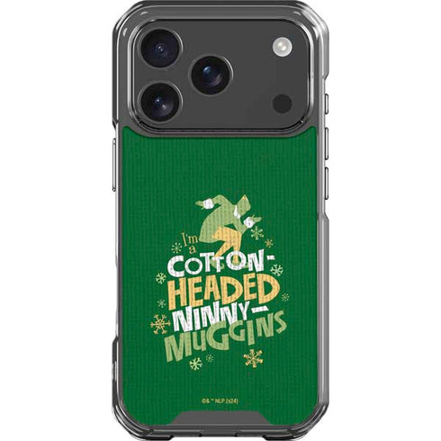 Elf Cotton Headed Ninny Muggins iPhone 18 Pro Clear Case