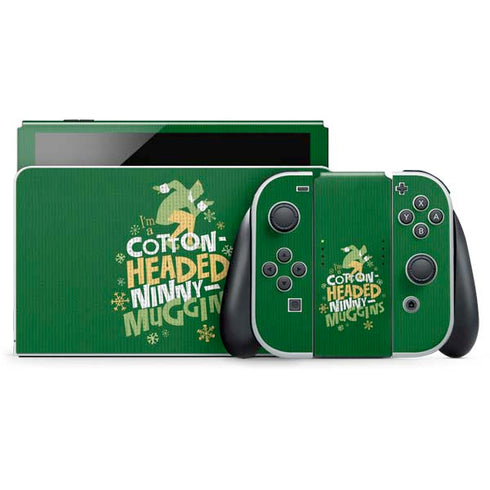 Elf Cotton Headed Ninny Muggins Nintendo Switch OLED (2021) Skin