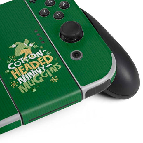 Elf Cotton Headed Ninny Muggins Nintendo Switch OLED (2021) Skin