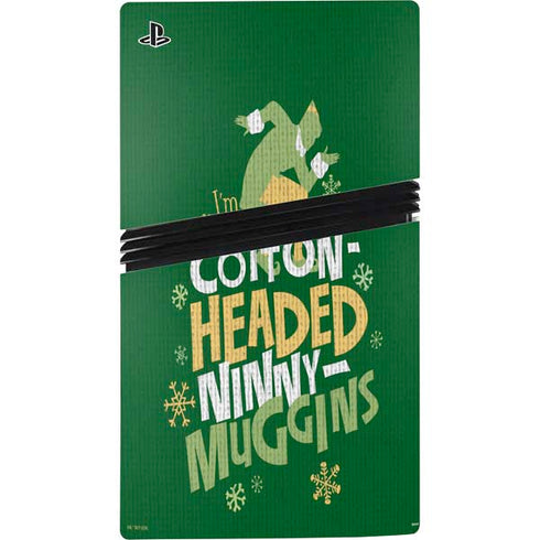 Elf Cotton Headed Ninny Muggins PS5 Pro Console Skin