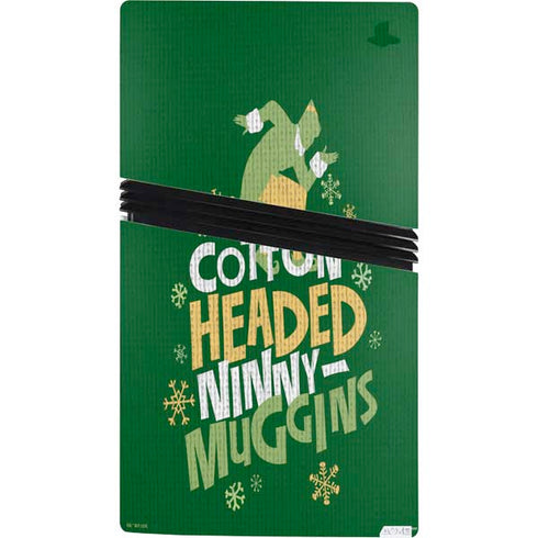 Elf Cotton Headed Ninny Muggins PS5 Pro Console Skin