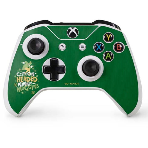 Elf Cotton Headed Ninny Muggins Xbox One S Console and Controller Bundle Skin