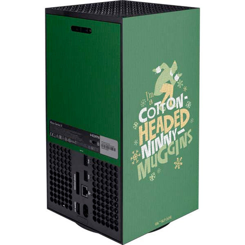 Elf Cotton Headed Ninny Muggins Xbox Series X Console Skin