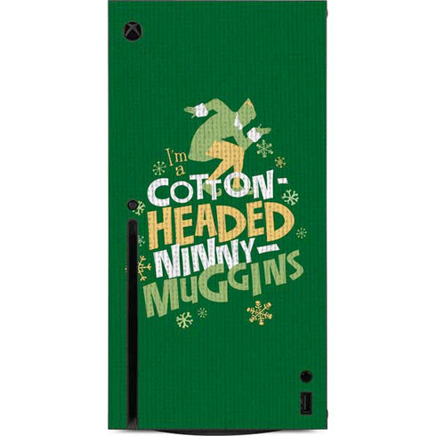 Elf Cotton Headed Ninny Muggins Xbox Series X Console Skin