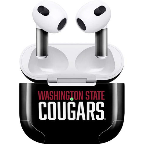 Washington State University Cougars Apple AirPods (3rd Gen 2021) Skin