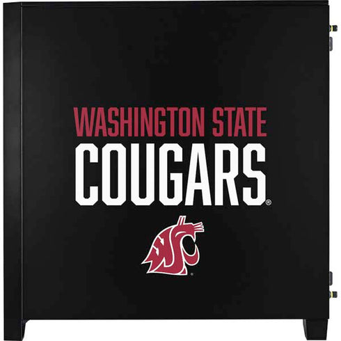 Washington State University Cougars Corsair 4000D Tempered Glass Mid-Tower ATX Case Skin