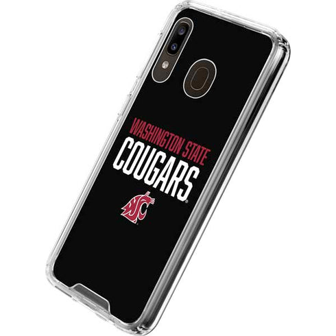 Washington State University Cougars Galaxy A30 Clear Case