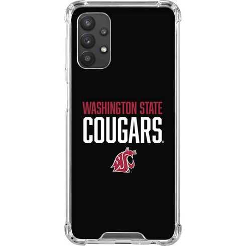 Washington State University Cougars Galaxy A32 5G Clear Case