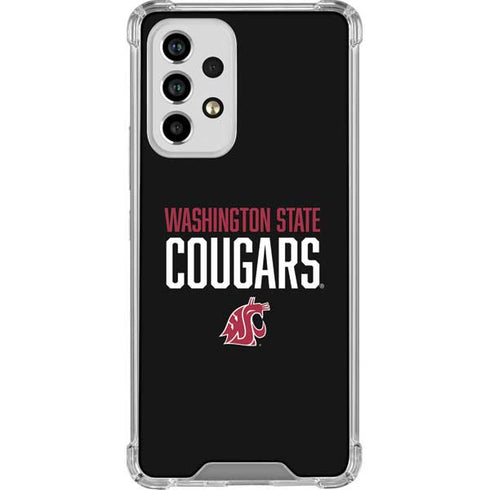 Washington State University Cougars Galaxy A53 5G Clear Case