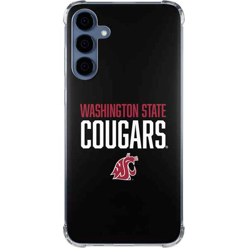 Washington State University Cougars Galaxy A55 5G Clear Case