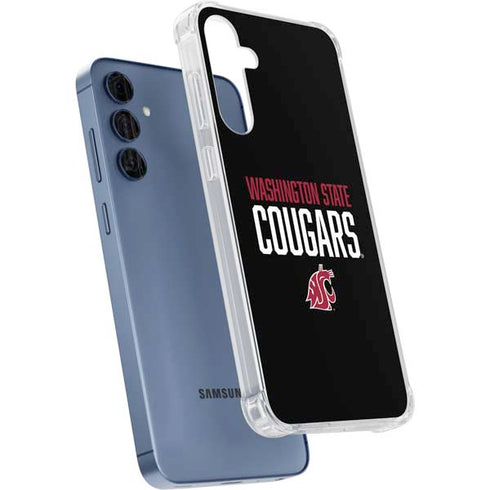 Washington State University Cougars Galaxy A55 5G Clear Case