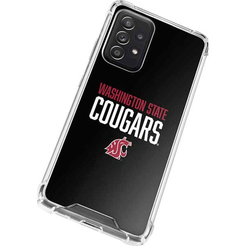 Washington State University Cougars Galaxy A72 5G Clear Case
