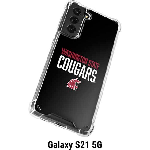 Washington State University Cougars Galaxy S21 5G Clear Case