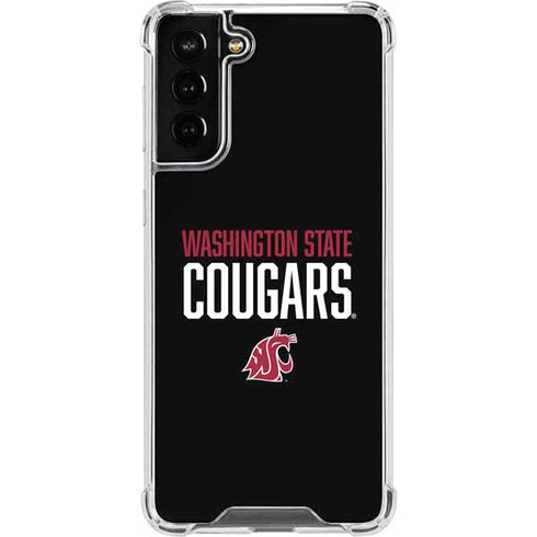 Washington State University Cougars Galaxy S21 FE Clear Case