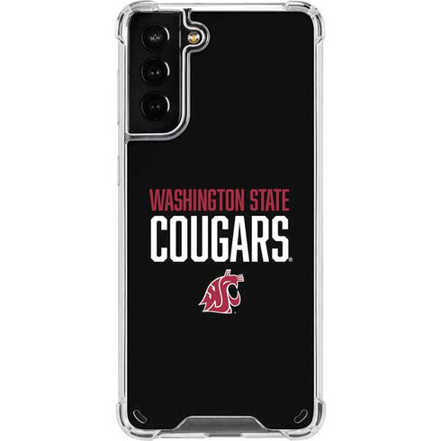 Washington State University Cougars Galaxy S21 Plus 5G Clear Case