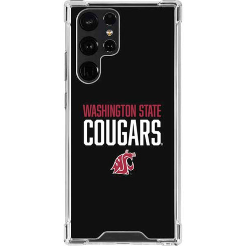Washington State University Cougars Galaxy S22 Ultra Clear Case