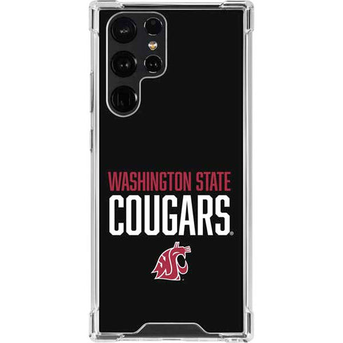 Washington State University Cougars Galaxy S23 Ultra Clear Case