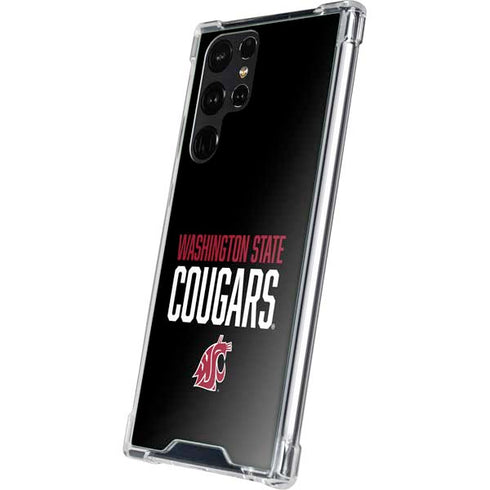 Washington State University Cougars Galaxy S23 Ultra Clear Case