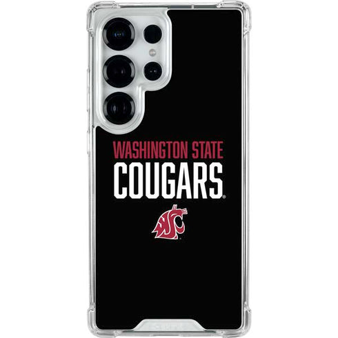 Washington State University Cougars Galaxy S25 Ultra Clear Case