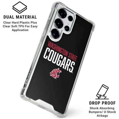 Washington State University Cougars Galaxy S26 Ultra Clear Case