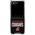 Washington State University Cougars Galaxy Z Flip7 Clear Case