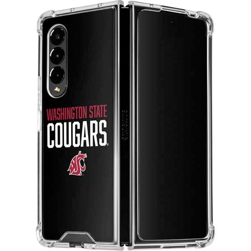 Washington State University Cougars Galaxy Z Fold4 5G Clear Case
