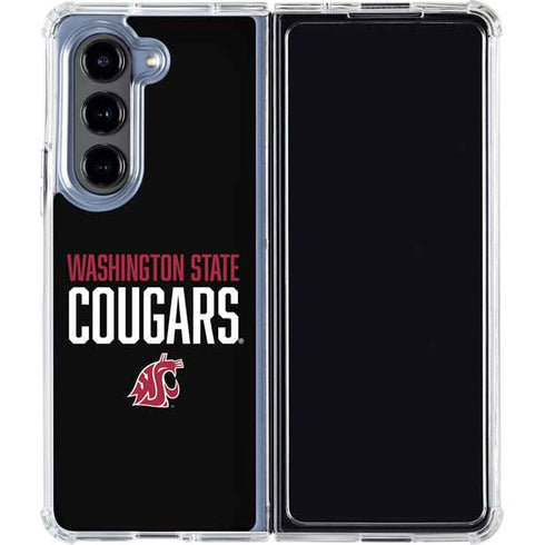 Washington State University Cougars Galaxy Z Fold5 5G Clear Case