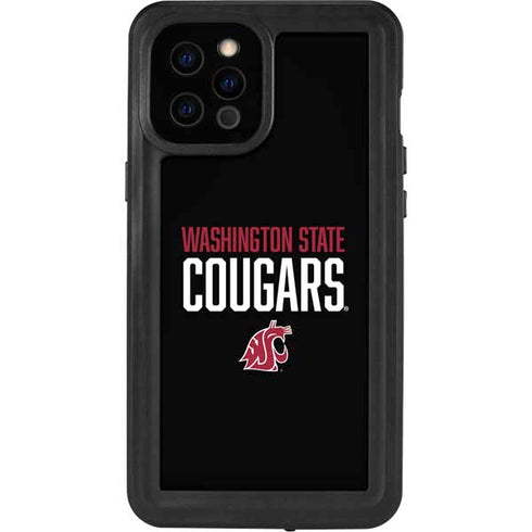 Washington State University Cougars iPhone 12 Pro Max Waterproof Case