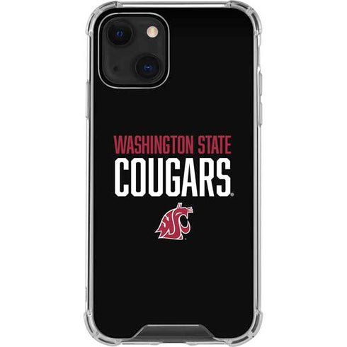 Washington State University Cougars iPhone 14 Plus Clear Case