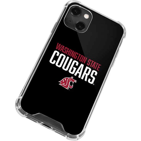 Washington State University Cougars iPhone 14 Plus Clear Case