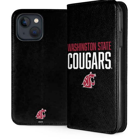 Washington State University Cougars iPhone 15 Plus Folio Case