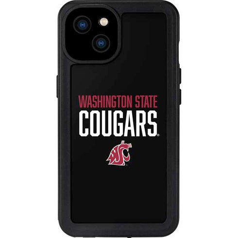 Washington State University Cougars iPhone 15 Plus Waterproof Case
