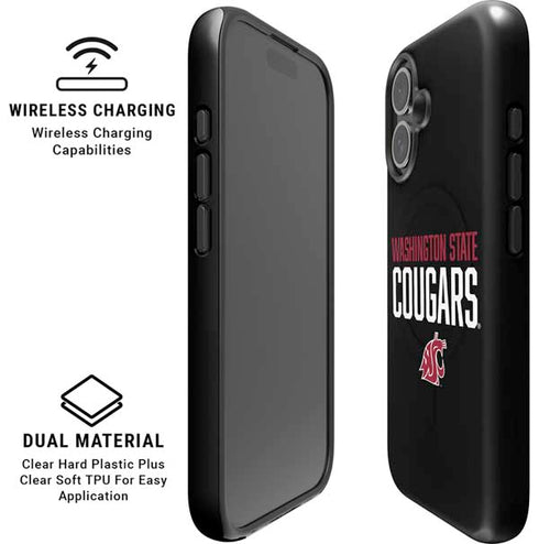 Washington State University Cougars iPhone 16 Magsafe Impact Case