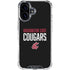 Washington State University Cougars iPhone 16 Plus Clear Case