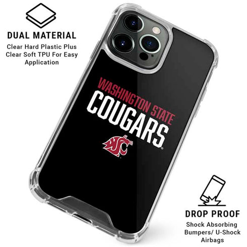 Washington State University Cougars iPhone 16 Pro Clear Case