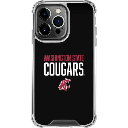 Washington State University Cougars iPhone 16 Pro Max Clear Case
