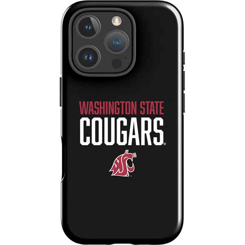 Washington State University Cougars iPhone 16 Pro Max Impact Case