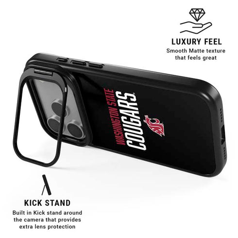 Washington State University Cougars iPhone 17 Pro Max Kickstand Case
