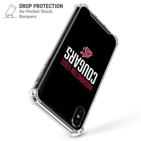 Washington State University Cougars iPhone X/XS Clear Case