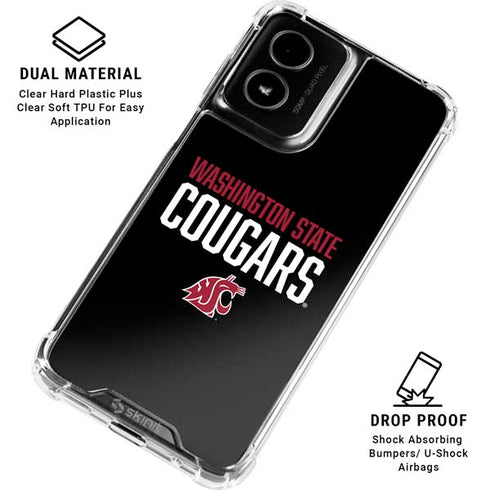 Washington State University Cougars Moto G Power 5G (2024) Clear Case