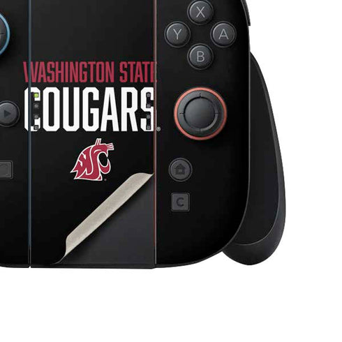 Washington State University Cougars Nintendo Switch 2 (2025) Joy-Con Controller Skin