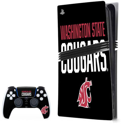 Washington State University Cougars PS5 Pro Bundle Skin