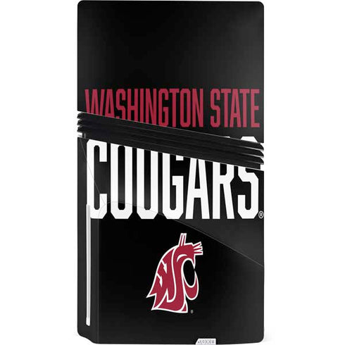 Washington State University Cougars PS5 Pro Disk Bundle Skin