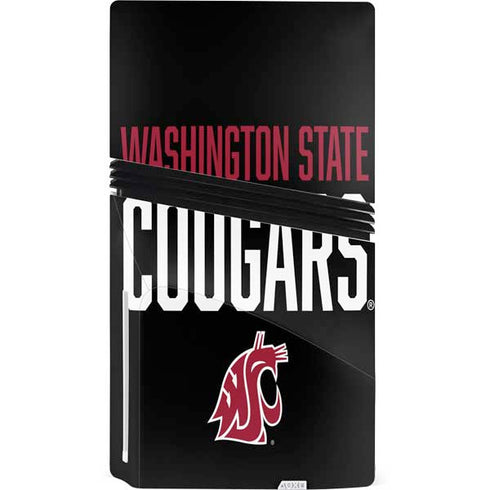 Washington State University Cougars PS5 Pro Disk Console Skin