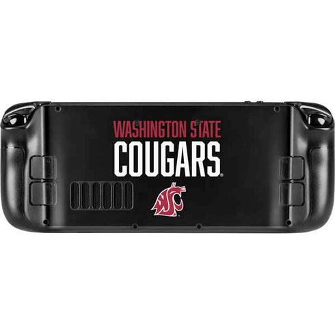 Washington State University Cougars Steam Deck Handheld Gaming Computer OLED Skin