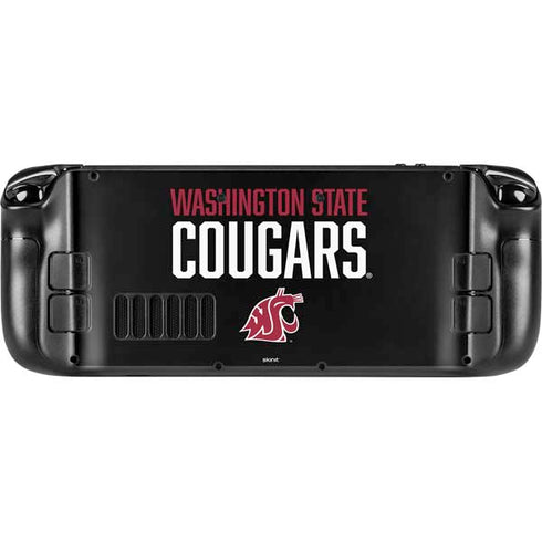 Washington State University Cougars Steam Deck Handheld Gaming Computer Skin