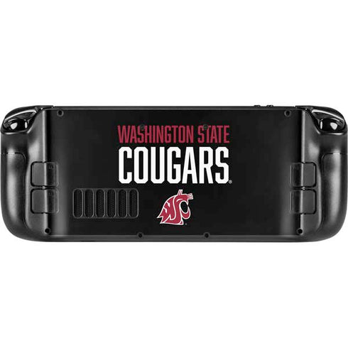 Washington State University Cougars Steam Deck Handheld Gaming Computer Skin